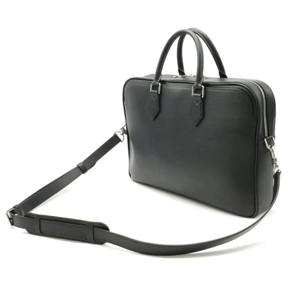 Louis Vuitton Epi Dandy Briefcase Document Bag Business Bag MM Noir - Picture 2 of 8